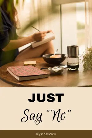 Just say no