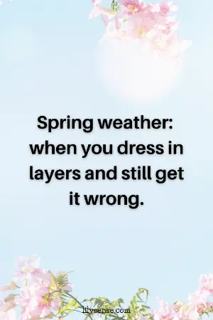 Spring weather: when you dress in layers and still get it wrong