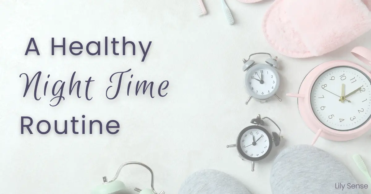 healthy night time routine