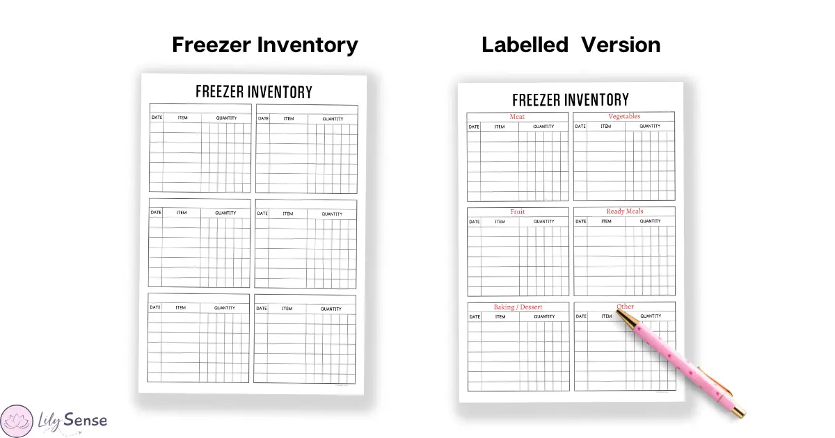 Two versions available. One has blank categories and the second one has labelled categories