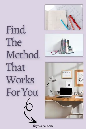Find the organising method that works for you