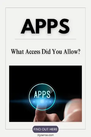 apps what access did you allow ?