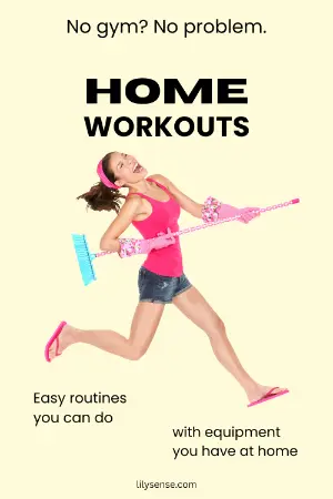 No gym? no problem. Home workouts. Get fit while cleaning your home