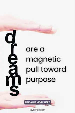 dreams are a magnetic pull towards purpose